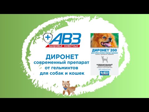 Видео о Компании АВЗ - Диронет - современный препарат от гельминтов для собак и кошек
