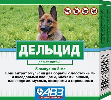 Delcid concentrated emulsion for dogs: description, application, buy at manufacturer's price