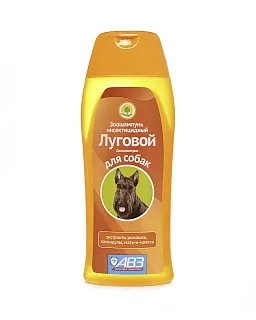 Луговой  зоошампунь инсектицидный для собак и кошек: описание, применение, купить по цене производителя