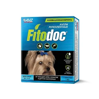 FITODOC® КАПЛИ РЕПЕЛЛЕНТНЫЕ для собак: описание, применение, купить по цене производителя