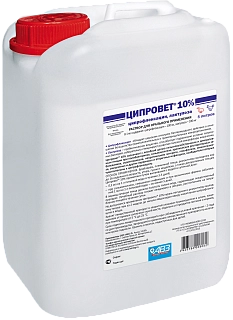 ЦИПРОВЕТ® 10%. Раствор для приема внутрь.: описание, применение, купить по цене производителя
