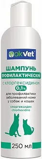 OKVET° preventive shampoo with chlorhexidine: description, application, buy at manufacturer's price