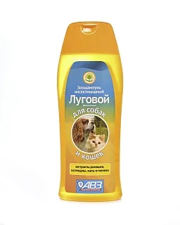 Луговой  зоошампунь инсектицидный для собак и кошек: описание, применение, купить по цене производителя