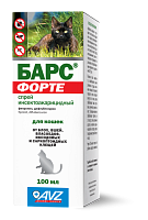 Барс Форте спрей инсектоакарицидный для кошек