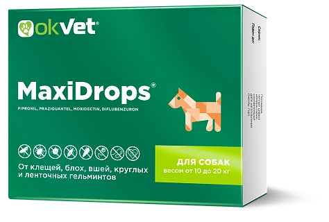 MaxiDrops® for dogs: description, application, buy at manufacturer's price