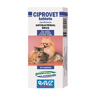Ciprovet tablets for oral use for cats, puppies and small breeds