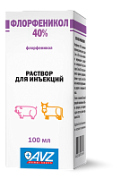 Флорфеникол 40%. Раствор для инъекций.