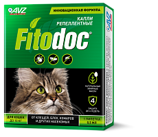 FITODOC® КАПЛИ РЕПЕЛЛЕНТНЫЕ для кошек