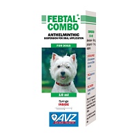 Febtal-combo suspension for dogs and puppies