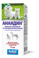 Anandin eye drops and intranasal 