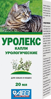 Urolex urology drops for cats: description, application, buy at manufacturer's price