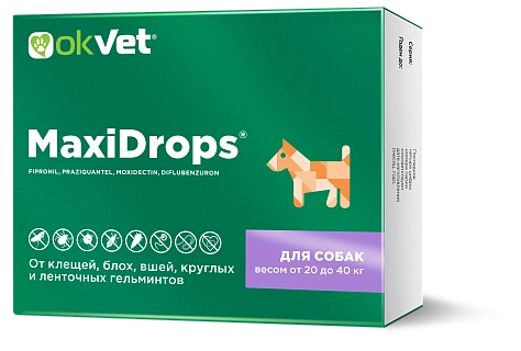 MaxiDrops® for dogs: description, application, buy at manufacturer's price