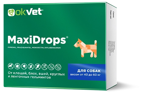 MaxiDrops® for dogs: description, application, buy at manufacturer's price