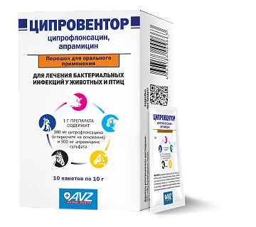 Ципровентор. Порошок для приема внутрь: описание, применение, купить по цене производителя
