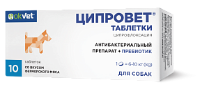 Ciprovet tablets for medium and large dogs