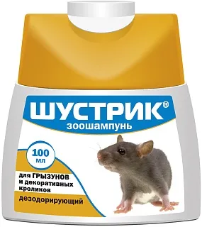 Shustrik deodorizing zoo shampoo for rodents: description, application, buy at manufacturer's price