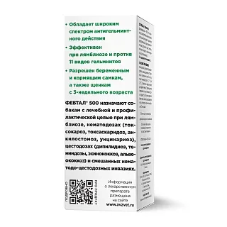 Фебтал® 500: описание, применение, купить по цене производителя
