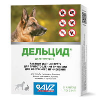 Delcid for dogs SOLUTION FOR EXTERNAL USE