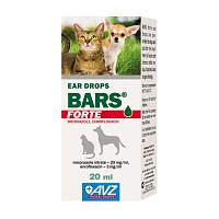 Bars Forte ear drops for dogs and cats