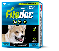 FITODOC® КАПЛИ РЕПЕЛЛЕНТНЫЕ для собак