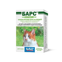 БАРС® классик капли против блох и клещей для кошек